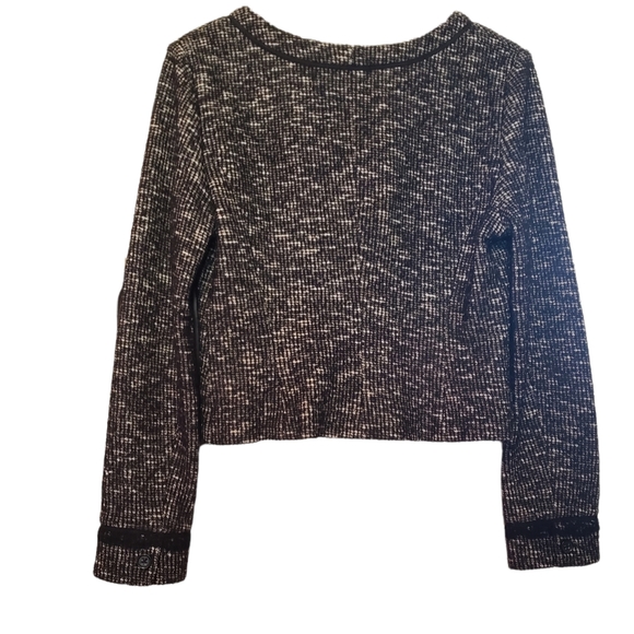 Banana Republic women's black tweed blazer jacket size 10 - Picture 2 of 11